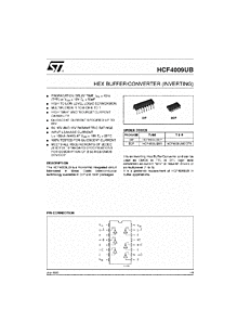 DataSheet HCF4009UB pdf